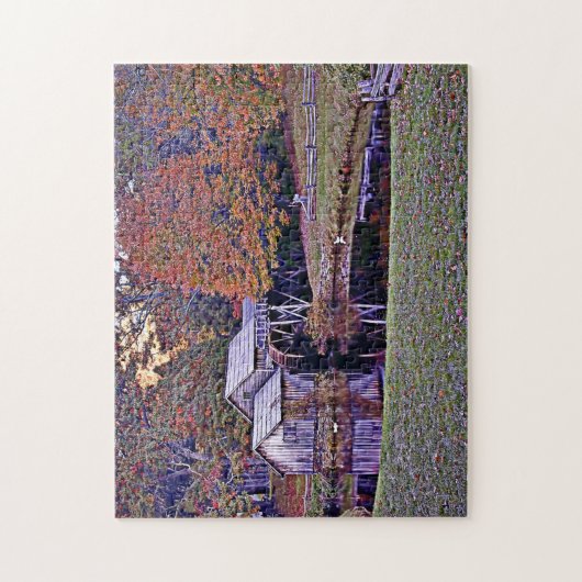 Mabry Mill im Herbst Puzzle (Vertikal)