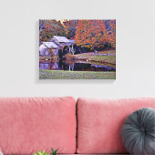 Mabry Mill in Herbst Canvas Print Leinwanddruck (Insitu (Wohnzimmer))
