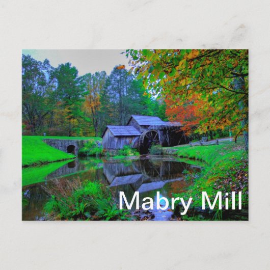 Mabry Mill Postkarte (Vorderseite)