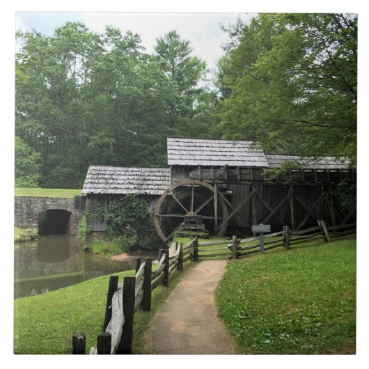Mabry Mill, Virginia Fliese (Vorderseite)
