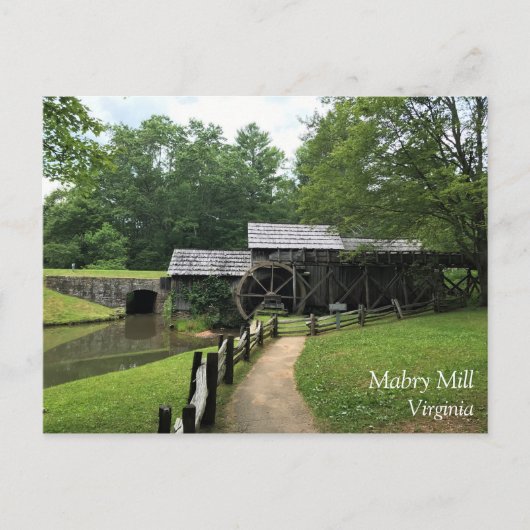Mabry Mill, Virginia Postkarte (Vorderseite)