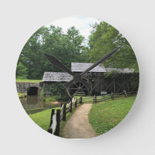 Mabry Mill, Virginia Runde Wanduhr