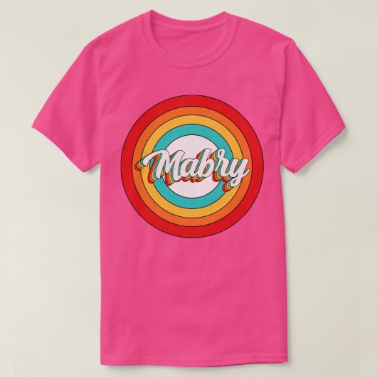 Mabry Name Shirt Vintag Mabry Circle (Design vorne)