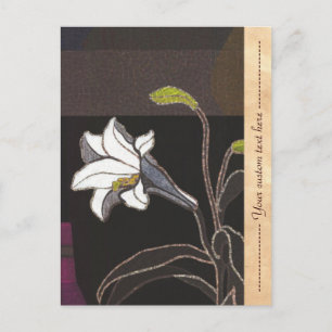 Mabuchi Toru Lilies ukiyo-e Vintage Kunst Postkarte