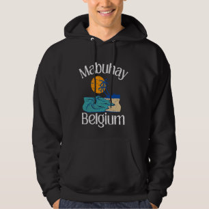 Mabuhay Belgium Philippines Gruß Tagalog Pinoy Hoodie