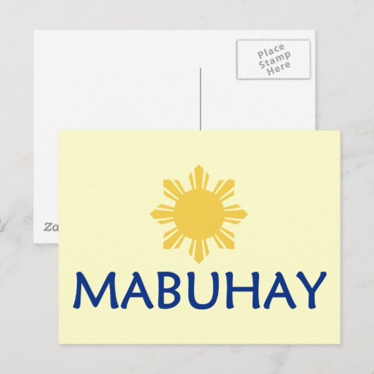 Mabuhay Postkarte (Vorne/Hinten)