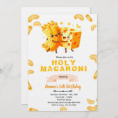 Mac and Cheese Birthday Invitation Einladung (Vorne/Hinten)