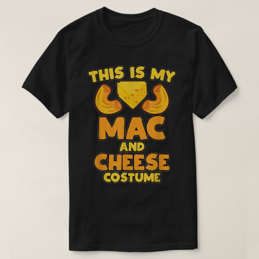 Mac and Cheese Funny Food Halloween Party Costume T-Shirt (Design vorne)