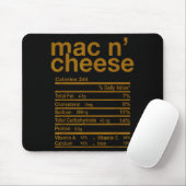 Mac And Cheese Nutrition Facts Funny Thanksgiving  Mousepad (Mit Mouse)