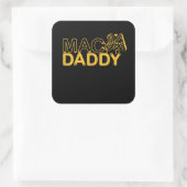 Mac and Cheese Nutrition Funny Erntedank Mac Quadratischer Aufkleber (Tasche)