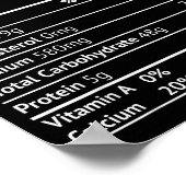 Mac And Cheese Nutrition Funny Thanksgiving Mac N' Poster (Ecke)