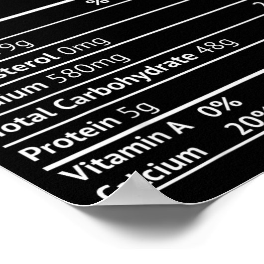 Mac And Cheese Nutrition Funny Thanksgiving Mac N' Poster (Ecke)