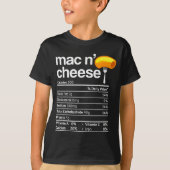 Mac And Cheese Nutrition Funny Thanksgiving Mac N' T-Shirt (Vorderseite)