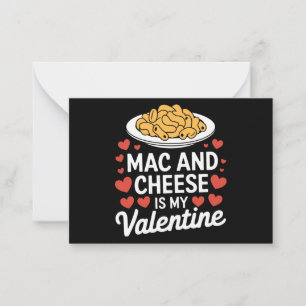 Mac And Cheese Valentinstag Mac n Cheese Liebhaber Mitteilungskarte