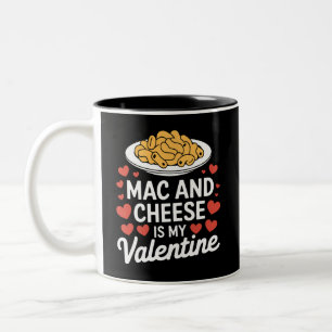 Mac And Cheese Valentinstag Mac n Cheese Liebhaber Zweifarbige Tasse