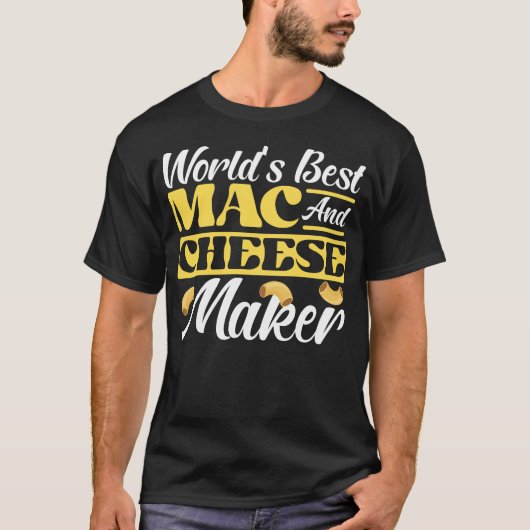 Mac and Cheese World ist der beste Mac- und Käsehe T-Shirt (Vorderseite)