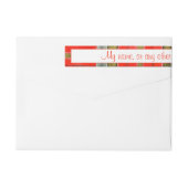 MAC BAIN TARTAN 1"x7.25" Really Wide Labels (Rückseite)