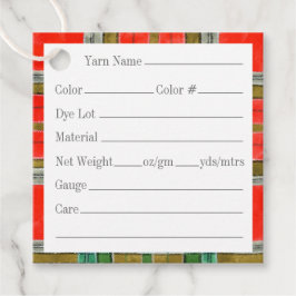 MAC BAIN TARTAN 2" Quadratgarnmarken Geschenkanhänger