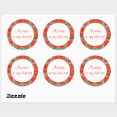 MAC BAIN TARTAN 3" Rundmatte Stickers (Blatt)