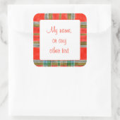 MAC BAIN TARTAN 3" Square Matte Stickers (Tasche)