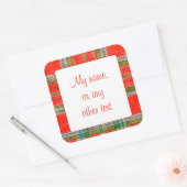 MAC BAIN TARTAN 3" Square Matte Stickers (Umschlag)
