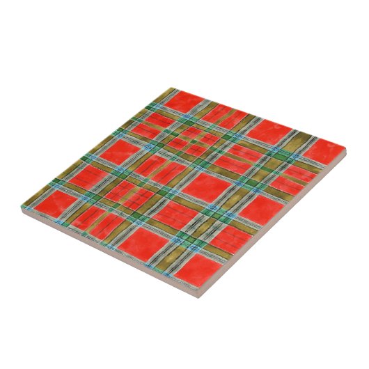 MAC BAIN TARTAN 4,25" Square Keramik Tile Fliese (Seite)