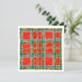 MAC BAIN TARTAN 5,25" Square Flat Card Karte (Stehend Vorderseite)