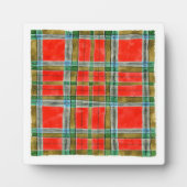 MAC BAIN TARTAN 5,25" Square Plaque + Easel Fotoplatte (Vorderseite)