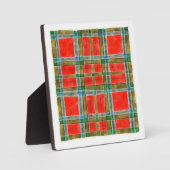 MAC BAIN TARTAN 5,25" Square Plaque + Easel Fotoplatte (Vorderseite)