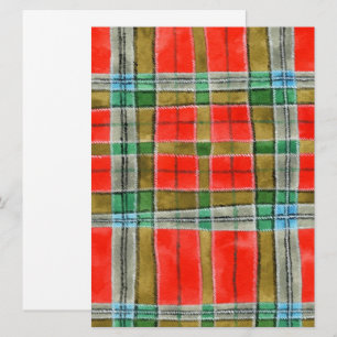 MAC BAIN TARTAN 6.5x8.75 Flachkarte / Vertikal Karte