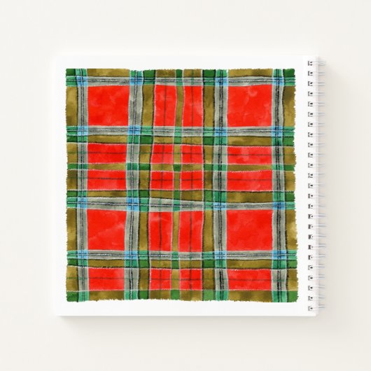 MAC BAIN TARTAN 8.5x8.5 SpiralNotebook Notizblock (Rückseite)