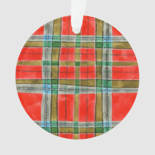 MAC BAIN TARTAN Acryl-Kreisschmuckstück Ornament