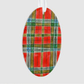 MAC BAIN TARTAN Akrylovale Ornamente (Vorderseite)