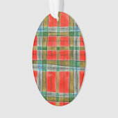 MAC BAIN TARTAN Akrylovale Ornamente (Vorderseite)