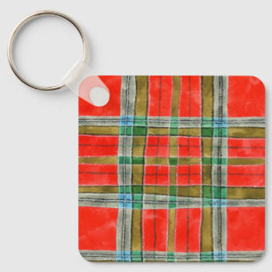 MAC BAIN TARTAN Aluminium-Schlüsselanhänger in Qua Schlüsselanhänger