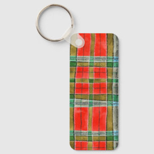 MAC BAIN TARTAN Aluminum Rectangle Keychain Schlüsselanhänger