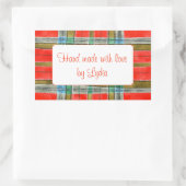 MAC BAIN TARTAN-Aufkleber "Handgefertigte Aufklebe Rechteckiger Aufkleber (Tasche)