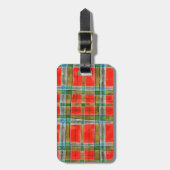 MAC BAIN TARTAN Gepäckmarke Gepäckanhänger (Vorderseite vertikal)