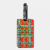 MAC BAIN TARTAN Gepäckmarke Gepäckanhänger (Rückseite vertikal)