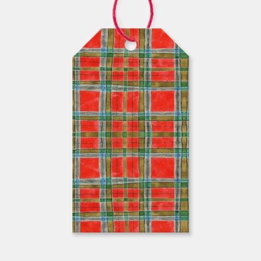 MAC BAIN TARTAN Geschenktasten Geschenkanhänger (Vorderseite)