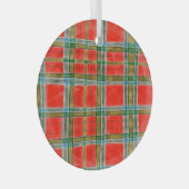 MAC BAIN TARTAN Glaszirkel Ornament (Vorderseite Rechts)