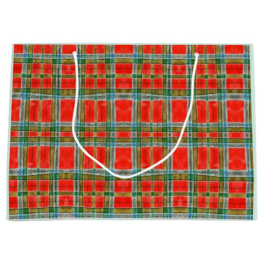 MAC BAIN TARTAN Große Geschenktasche Geschenktüte (Vorderseite)