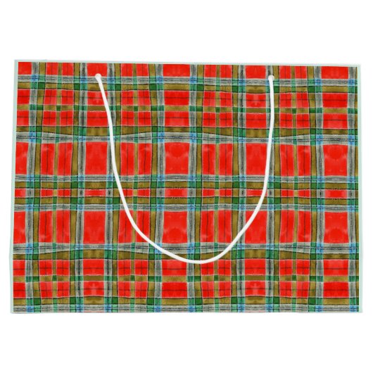 MAC BAIN TARTAN Große Geschenktasche Große Geschenktüte (Rückseite)