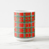 MAC BAIN TARTAN Große weiße Tasse + Initial (Mittel)