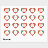 MAC BAIN TARTAN Heart Matte Stickers (Blatt)