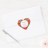 MAC BAIN TARTAN Heart Matte Stickers (Umschlag)