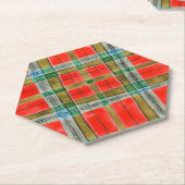 MAC BAIN TARTAN Hexagon Paper Untersetzer (angewinkelt)