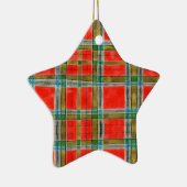MAC BAIN TARTAN Keramik Star Ornament (Rechts)