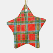 MAC BAIN TARTAN Keramik Star Ornament (Links)
