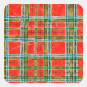 MAC BAIN TARTAN Kleine Square Stickers